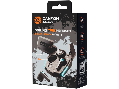 CANYON headset Doublebee GTWS-2 Gaming Black
