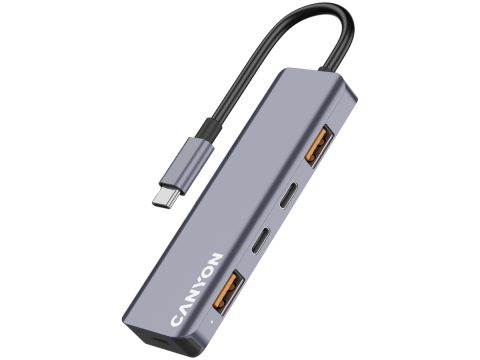 CANYON hub DS-18 5in1 USB-C Grey