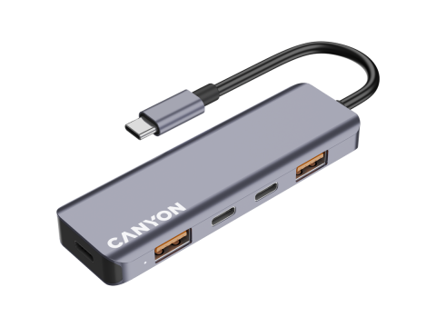 CANYON hub DS-18 5in1 USB-C Grey