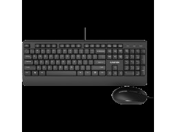 CANYON SET-14, USB wired combo set,Wired Chocolate Standard Keyboard ,105 keys,RU layout, slim  design with chocolate key caps,optical 3D wired mice 100DPI black , 1.5 Meters cable length