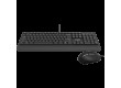 CANYON SET-14, USB wired combo set,Wired Chocolate Standard Keyboard ,105 keys,RU layout, slim  design with chocolate key caps,optical 3D wired mice 100DPI black , 1.5 Meters cable length