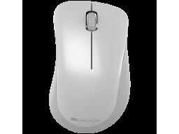 CANYON MW-11, 2.4 GHz  Wireless mouse ,with 3 buttons, DPI 1200, Battery:AAA*2pcs  ,pearl white grey67*109*38mm 0.063kg