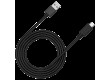 CANYON UC-4, Type C USB 3.0 standard cable, Power & Data output, 5V 3A 15W, OD 4.5mm, PVC Jacket, 1.5m, black, 0.039kg