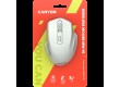 CANYON MW-15, 2.4GHz Wireless Optical Mouse with 4 buttons, DPI 800/1200/1600, Pearl white, 115*77*38mm, 0.064kg