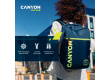 CANYON CSZ-02, cabin size backpack for 15.6'' laptop,polyester,navy