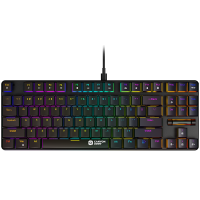 CANYON Cometstrike GK-50, 87keys Mechanical keyboard, 50million times life, GTMX red switch, RGB backlight, 20 modes, 1.8m PVC cable, metal material + ABS, RU layout, size: 354*126*26.6mm, weight:624g, black