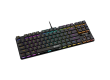 CANYON Cometstrike GK-50, 87keys Mechanical keyboard, 50million times life, GTMX red switch, RGB backlight, 20 modes, 1.8m PVC cable, metal material + ABS, RU layout, size: 354*126*26.6mm, weight:624g, black