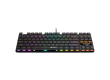 CANYON Cometstrike GK-50, 87keys Mechanical keyboard, 50million times life, GTMX red switch, RGB backlight, 20 modes, 1.8m PVC cable, metal material + ABS, RU layout, size: 354*126*26.6mm, weight:624g, black