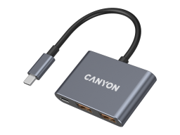 CANYON hub DS-3 3in1 USB-C Dark Grey
