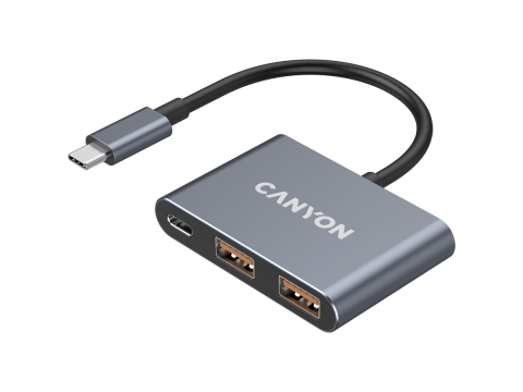 CANYON hub DS-3 3in1 USB-C Dark Grey