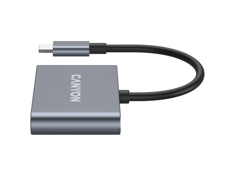 CANYON hub DS-3 3in1 USB-C Dark Grey