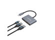 CANYON hub DS-3 3in1 USB-C Dark Grey