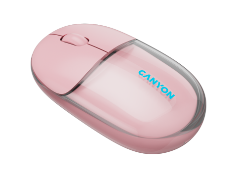 CANYON mouse OnClick 24 BT/ Wireless Transparent/Pink