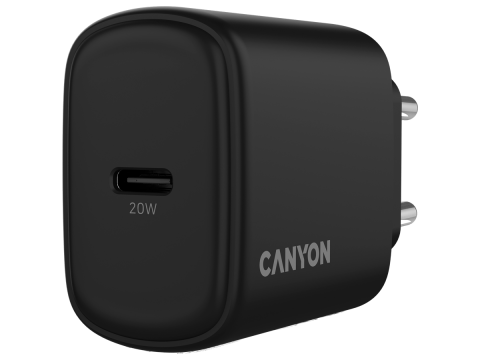 CANYON charger OnCharge 200 20W 1xPD EU Black