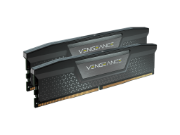 CORSAIR DDR5, 6600MT/s 64GB 2x32GB DIMM, 32-39-39-76, Std PMIC, XMP 3.0, VENGEANCE DDR5 Black Heatspreader, Black PCB, 1.4V
