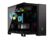 CORSAIR 2500X Micro ATX Dual Chamber PC Case - Black/Obsidian Aluminum
