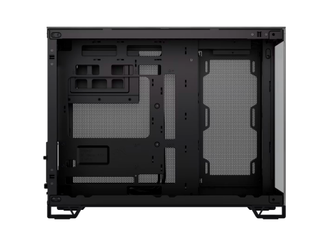 CORSAIR 2500X Micro ATX Dual Chamber PC Case - Black/Obsidian Aluminum