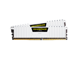 Corsair DDR4, 3200MHz 16GB 2x8GB Dimm, Unbuffered, 16-18-18-36, XMP 2.0, Vengeance LPX White Heatspreader, Black PCB, 1.35V, for SKL, EAN:0843591088381