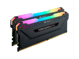 Corsair DDR4, 3600MHz 32GB 2x16GB DIMM, Unbuffered, 18-22-22-42, Base SPD@2666, XMP 2.0, VENGEANCE RGB PRO Heatspreader, RGB LED, 1.35V. for AMD
