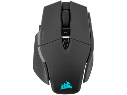 Corsair M65 RGB ULTRA WIRELESS Gaming Mouse, Backlit RGB LED, Optical, Silver ALU, Black, EAN:0840006657644