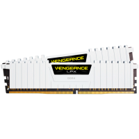 CORSAIR DDR4, 3000MHz 16GB 2x8GB Dimm, 16-20-20-38, XMP 2.0, Vengeance LPX White Heatspreader, Black PCB, 1.35V