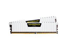 CORSAIR DDR4, 3000MHz 16GB 2x8GB Dimm, 16-20-20-38, XMP 2.0, Vengeance LPX White Heatspreader, Black PCB, 1.35V