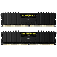 Corsair DDR4, 2666MHz 8GB 2x4GB DIMM, Unbuffered, 16-18-18-35, XMP 2.0, Vengeance LPX black Heatspreader, Black PCB, 1.2V, for SKL