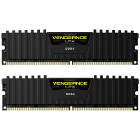 CORSAIR DDR4, 2400MHz 16GB 2x8GB DIMM, 16-16-16-39, XMP 2.0, Vengeance LPX black Heatspreader, Black PCB, 1.2V, for SKL