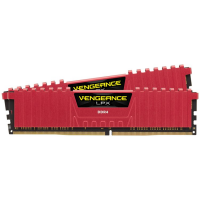 Corsair DDR4, 3200MHz 16GB 2x8GB Dimm, Unbuffered, 16-18-18-36, XMP 2.0, Vengeance LPX red, Black PCB, 1.35V, for SKL