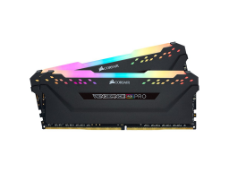 Corsair DDR4, 3200MHz 64GB 2x32GB DIMM, Unbuffered, 16-20-20-38, XMP 2.0, VENGEANCE RGB PRO Black Heatspreader, RGB LED, 1.35V