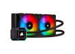 CORSAIR iCUE H100i ELITE CAPELLIX Liquid CPU Cooler, 240mm Radiator, Dual 120mm ML RGB PWM Fans, Intel:LGA1700 (with separate bracket)/LGA1200/LGA115X/LGA20XX, AMD: AM5/AM4/sTRX4/sTR4, 5Y warranty, black