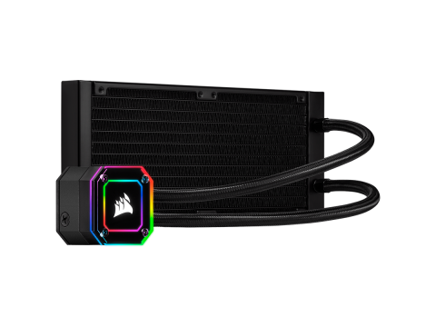 CORSAIR iCUE H100i ELITE CAPELLIX Liquid CPU Cooler, 240mm Radiator, Dual 120mm ML RGB PWM Fans, Intel:LGA1700 (with separate bracket)/LGA1200/LGA115X/LGA20XX, AMD: AM5/AM4/sTRX4/sTR4, 5Y warranty, black