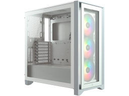 Corsair iCUE 4000X RGB Tempered Glass Mid-Tower, White, EAN:0840006626657