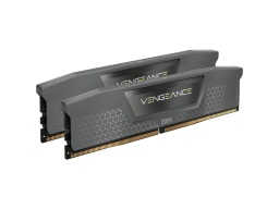 CORSAIR DDR5, 5600MT/s 32GB 2x16GB DIMM, 36-36-36-76, Std PMIC, AMD EXPO, VENGEANCE DDR5 Cool Grey Heatspreader, Black PCB, 1.25V