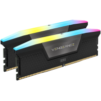 CORSAIR VENGEANCE RGB DDR5 64GB (2 x 32GB) DDR5 5200 CL40-40-40-77 1.25V Intel XMP - BLACK