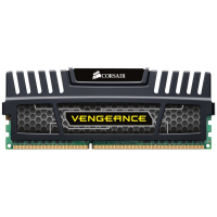 CORSAIR DDR3, 1600MHz 8GB 1x8 DIMM, Vengeance Black Heat Spreader, XMP 1.3, 1.5V
