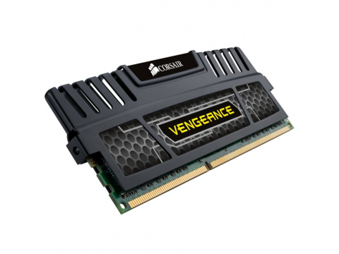 CORSAIR DDR3, 1600MHz 8GB 1x8 DIMM, Vengeance Black Heat Spreader, XMP 1.3, 1.5V