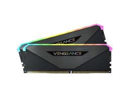 Corsair DDR4, 3600MHz 16GB 2x8GB Dimm, Unbuffered, 16-20-20-38, XMP 2.0, Vengeance RGB RT, RGB LED, Black PCB, 1.35V, for AMD Ryzen