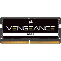 CORSAIR DDR5, 4800MT/s 8GB 1x8GB SODIMM, Unbuffered, 40-40-40-77, Black