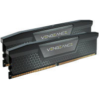 CORSAIR DDR5, 6200MT/s 64GB 2x32GB DIMM, 32-38-38-80, Std PMIC, XMP 3.0, VENGEANCE DDR5 Black Heatspreader, Black PCB, 1.4V