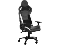 CORSAIR T1 RACE 2023 Fabric Gaming Chair - Black and White