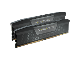 CORSAIR DDR5, 5200MT/s 96GB 2x48GB DIMM, 38-38-38-84, XMP 3.0, VENGEANCE DDR5 Black Heatspreader, 1.25V