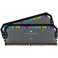 Corsair DOMINATOR RGB DDR5 32GB (2 x 16GB) DDR5 5600 CL36-36-36-76 1.25V Intel XMP & AMD EXPO - GREY
