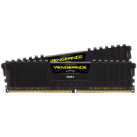 Corsair DDR4, 3000MHz 64GB 2x32GB Dimm, Unbuffered, 16-20-20-38, XMP 2.0, Vengeance LPX black, Black PCB, 1.35V