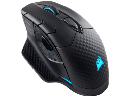 Corsair DARK CORE RGB PRO, Wireless FPS/MOBA Gaming Mouse with SLIPSTREAM Technology, Black, Backlit RGB LED, 18000 DPI, Optical (EU version), EAN:0840006616016