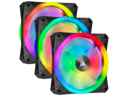 Corsair QL Series, QL120 RGB, 120mm RGB LED Fan, Triple Pack with Lighting Node CORE
