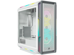 Corsair iCUE 5000T RGB Tempered Glass Mid-Tower Smart Case, White