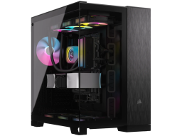 Corsair 6500X Tempered Glass Mid-Tower, Black/Obsidian Aluminum