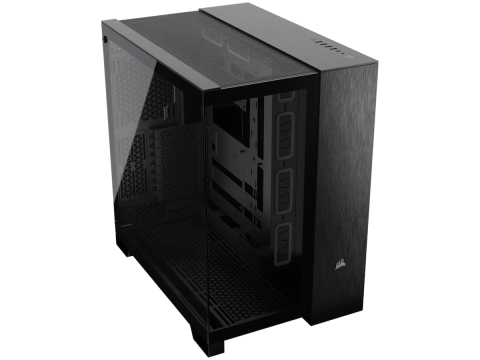 Corsair 6500X Tempered Glass Mid-Tower, Black/Obsidian Aluminum