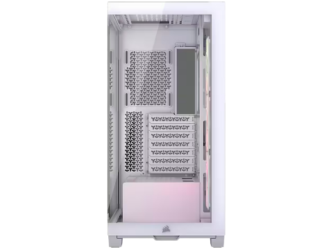 CORSAIR 3500X ARGB Mid-Tower PC Case - White